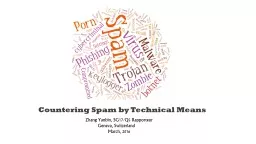 Countering Spam by Technical Means