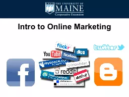 Intro to Online Marketing
