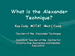 What is the Alexander Technique?