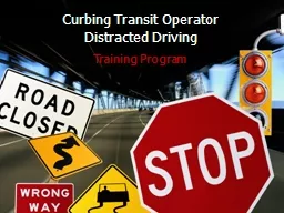 Curbing Transit Operator Distracted Driving