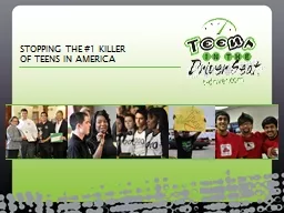 PPT-STOPPING THE #1 KILLER OF TEENS IN AMERICA