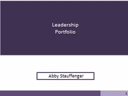 Leadership Portfolio