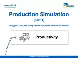 Production Simulation  (part 1)