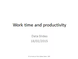 Work time and productivity
