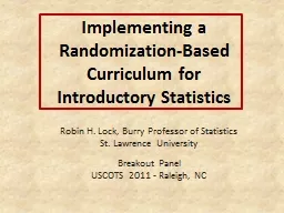 Implementing a Randomization-Based Curriculum for