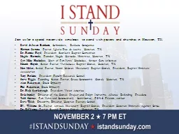 Join us for a special nationwide simulcast  to stand with pastors and churches in Houston,