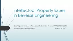 Intellectual Property Issues