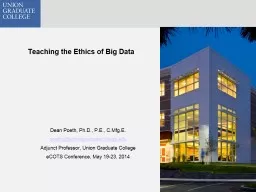 Teaching the Ethics of Big Data