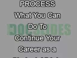 THE RECRUITING PROCESS What You Can Do To Continue Your Career as a Student-Athlete in