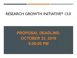 Research Growth Initiative