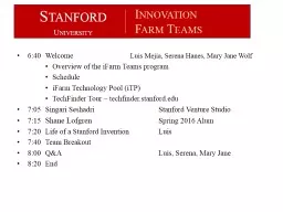 PPT-6:40 Welcome Luis Mejia, Serena Hanes, Mary Jane Wolf