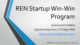 PPT-REN Startup Win-Win Program