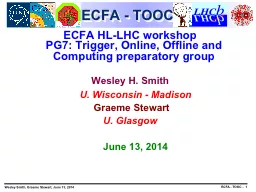 ECFA - TOOC ECFA HL-LHC workshop