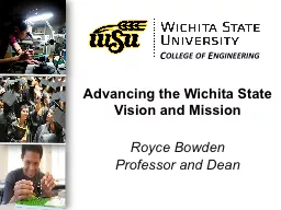 PPT-Advancing the Wichita State Vision and Mission