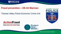 Fraud prevention – DS Ali Marman