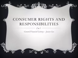Consumer rights and responsibilities