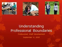 Understanding Professional Boundaries