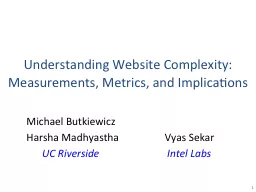 Understanding Website Complexity: