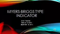 Myers-Briggs Type