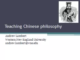 Teaching Chinese philosophy