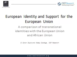 European Identity and Support for the European Union