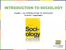 Introduction to  SOCIOLOGY