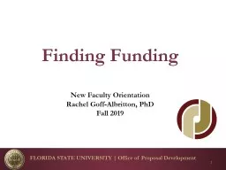 Finding  Funding FLORIDA STATE UNIVERSITY | Office of Proposal Development