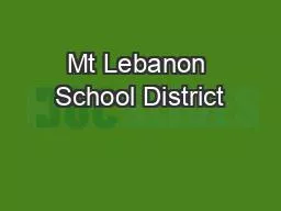 Mt Lebanon School District