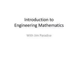 Introduction to Engineering Mathematics