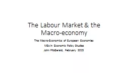 The Labour Market & the Macro-economy