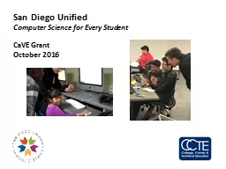 PPT-San Diego Unified Computer Science for Every Student