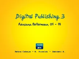 Digital Publishing 3 Rencana