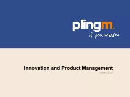 Innovation and Product Management