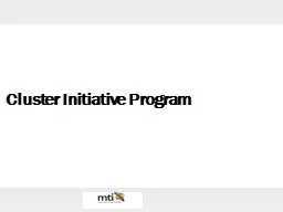 Cluster Initiative Program