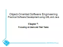 Object-Oriented Software Engineering