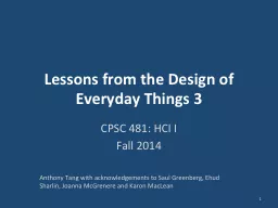 Lessons from the Design of Everyday Things 3