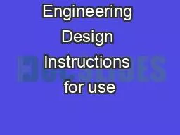 PPT-Engineering Design Instructions for use