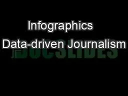 Infographics  Data-driven Journalism