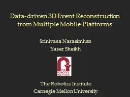 Data-driven 3D Event Reconstruction from Multiple Mobile Platforms