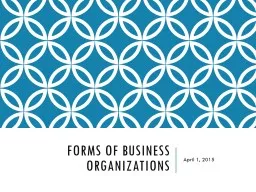 Forms   of   business   organizations