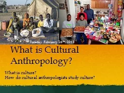 What is Cultural Anthropology?