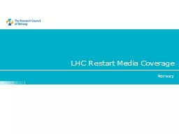 LHC  Restart  Media  Coverage
