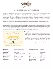 BLANC DE NOIRS  LATE DISGORGED In celebration of Schr