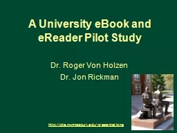 A University eBook and eReader Pilot Study