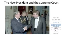 The New President and the Supreme Court