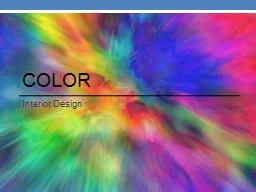 Color Interior  Design The Role of Color in Design