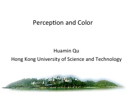 Perception and Color Huamin Qu