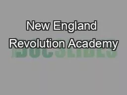 New England Revolution Academy