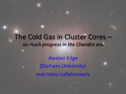 The Cold Gas in Cluster Cores –
