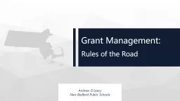 Grant Management: Rules of the Road